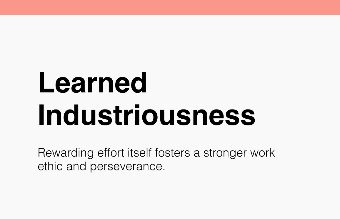 Learned Industriousness