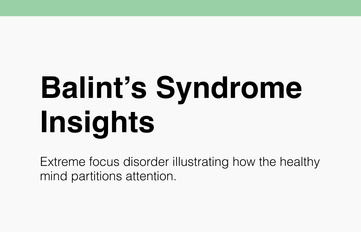 Balint’s Syndrome Insights
