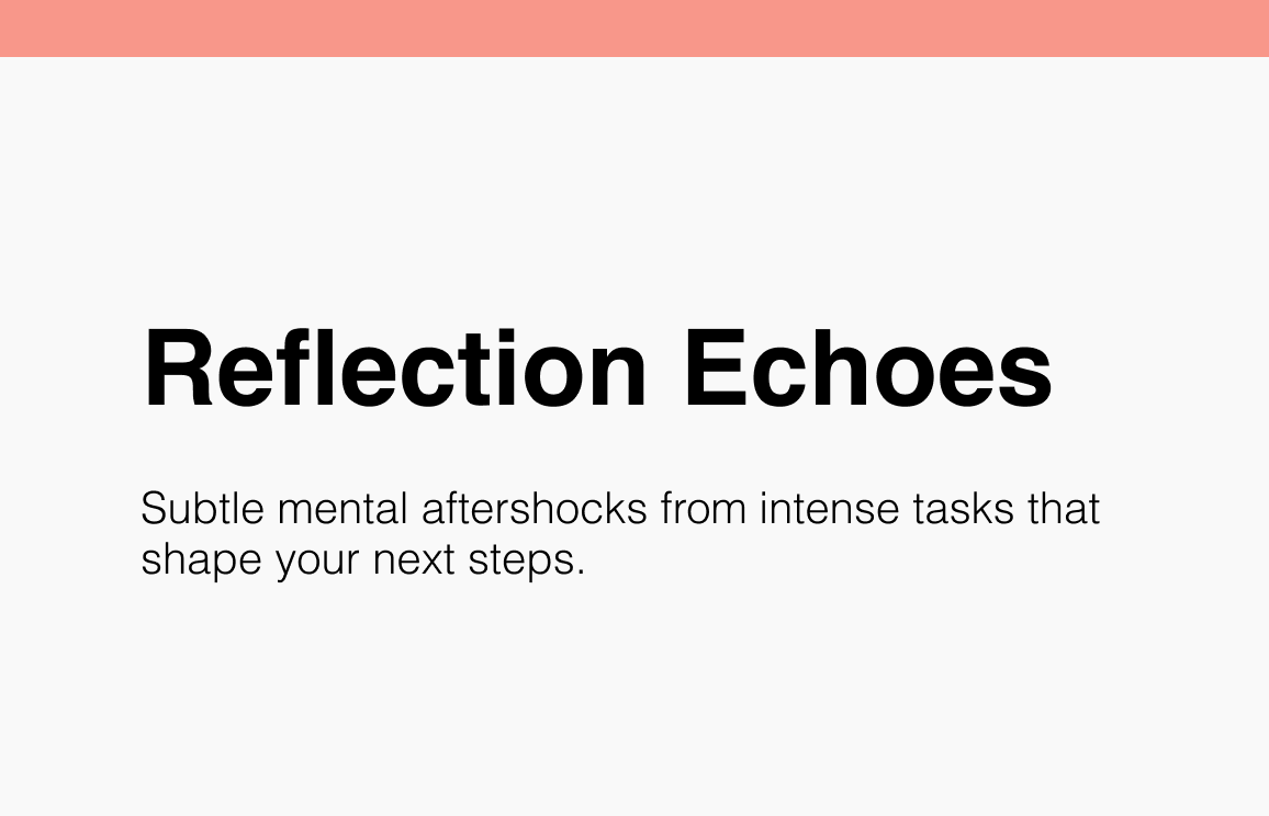 Reflection Echoes