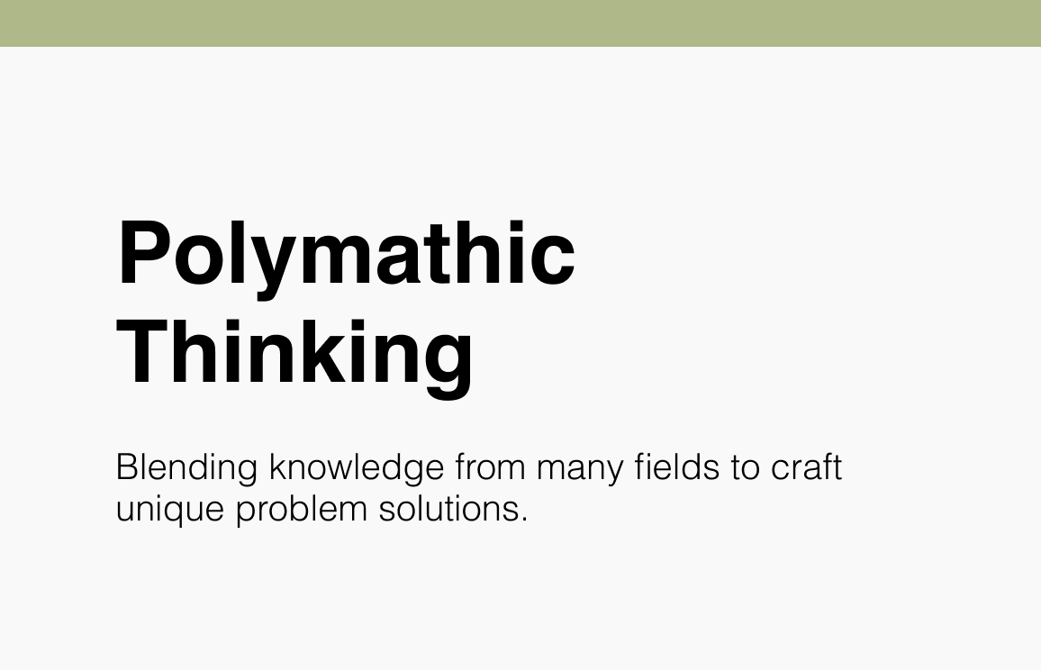 Polymathic Thinking