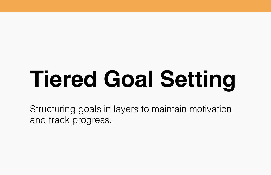 Tiered Goal Setting